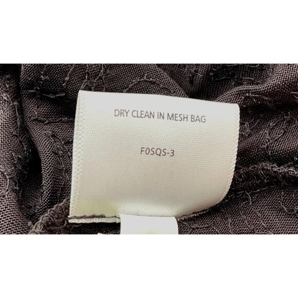 Eileen Fisher Sleeveless 100% Silk Brown Sequin A-Line Mini Cocktail Dress Large - Picture 6 of 7